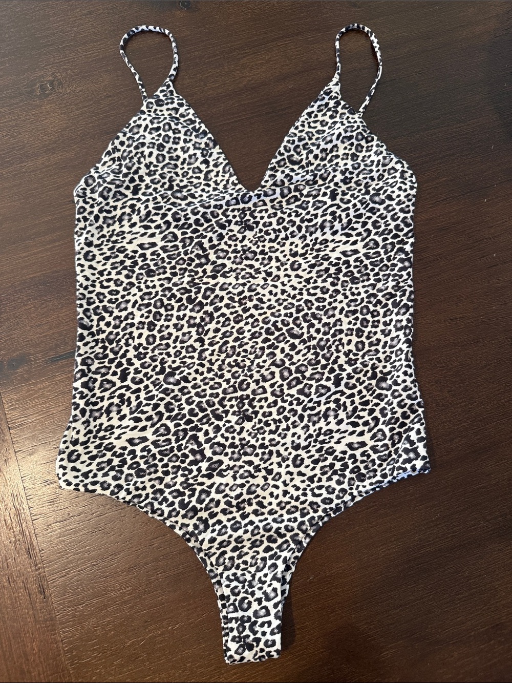 MAI Underwear Leopard Print Bodysuit / Swimsuit
